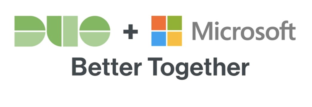 Duo and Microsoft Logos above text that reads, 