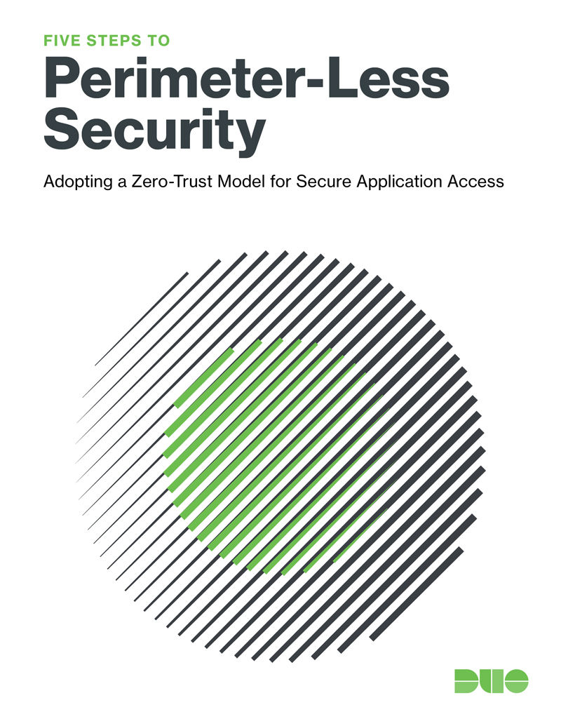 Cover of Five steps to perimeter less security eBook