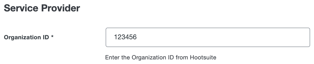 Duo Hootsuite Organization ID Field