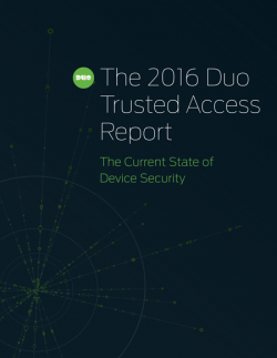 Trusted Access Report Cover