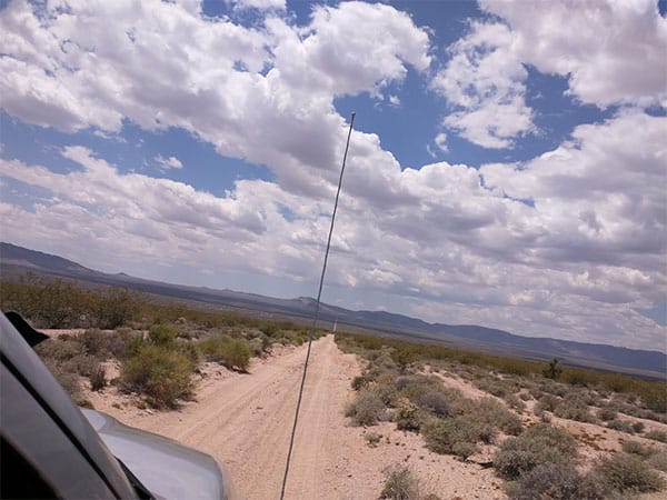 Dirt road toward Nevada-California border