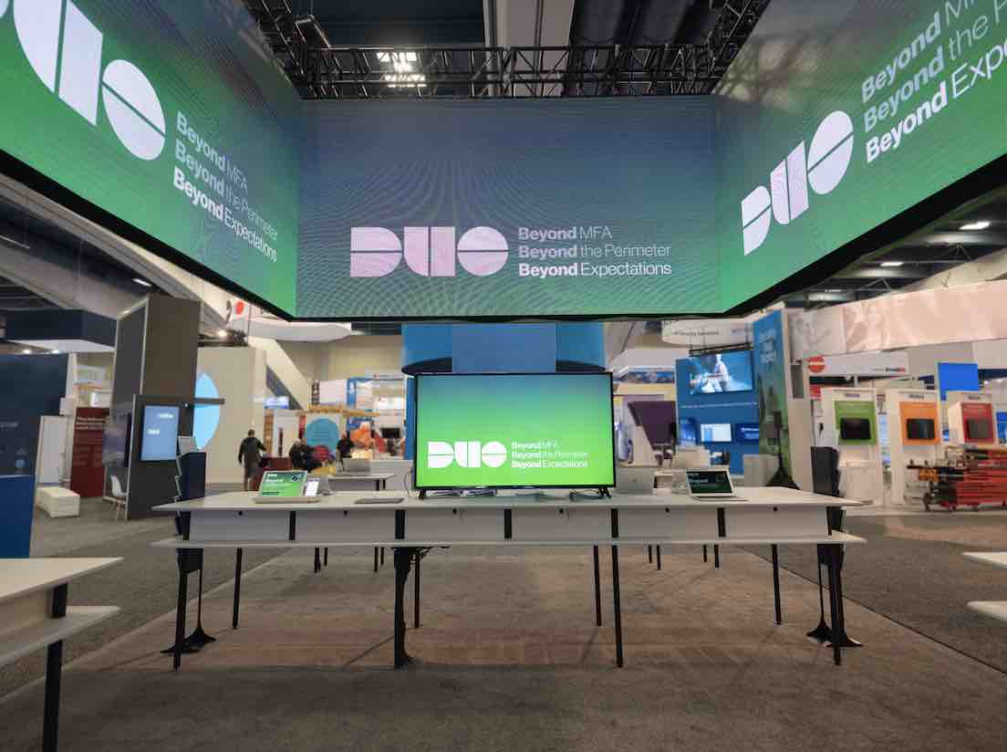 Photo of the Duo booth at RSAC