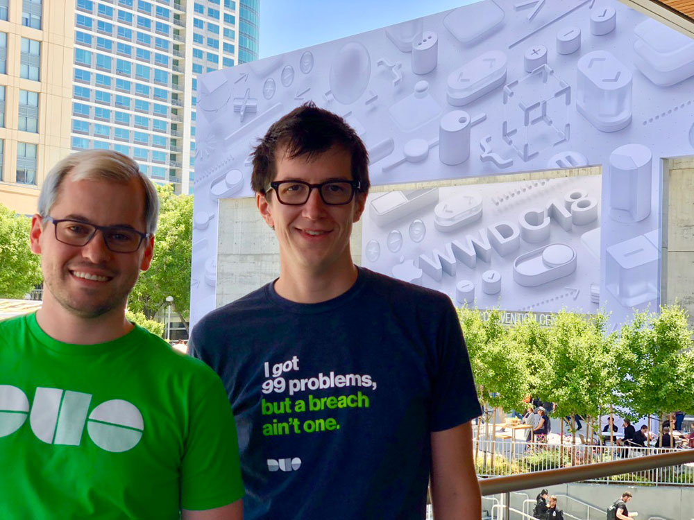 Duo at WWDC: Taylor McCaslin, Mobile Product Manager and Mike Brown, Lead iOS Engineer