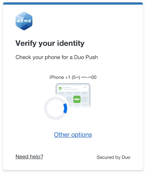 duo help desk push