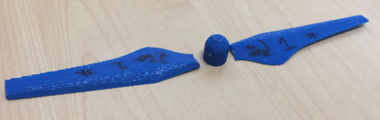 Broken 3D-Printed Propellers