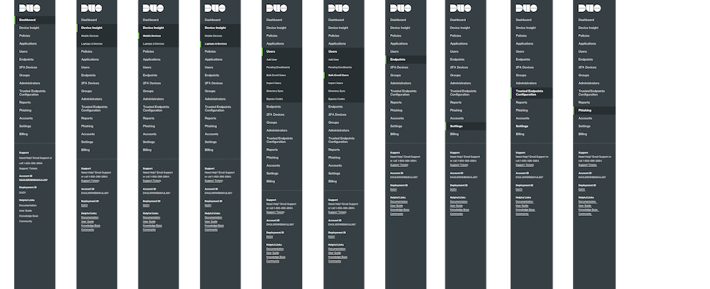 duo admin site