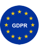 A logo image of GDPR (General Data Protection Regulation) showcasing that Duo's secure access solution is GDPR compliant