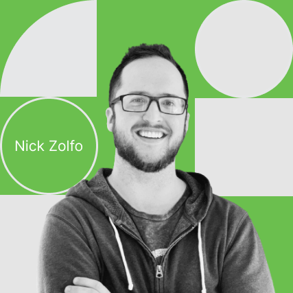 A smiling man identified as Nick Zolfo