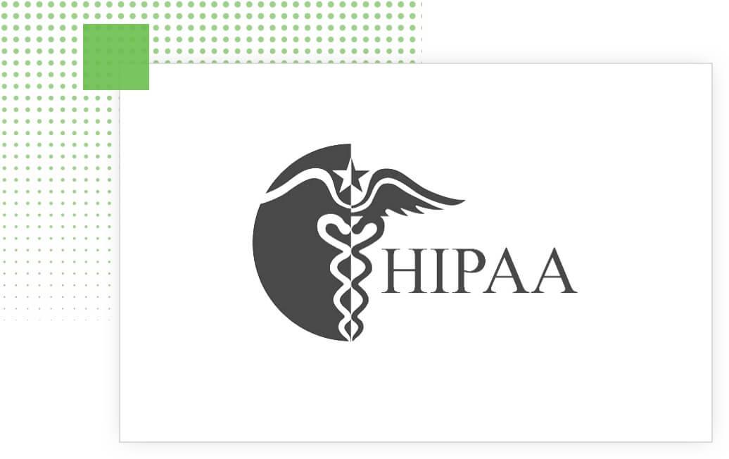 A logo image for HIPAA (Health Insurance Portability and Accountability Act)
