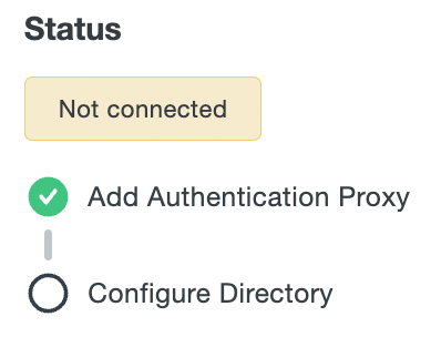 AD Sync Connection with Authentication Proxy Checked