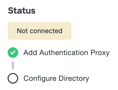 AD Sync Connection with Authentication Proxy Checked