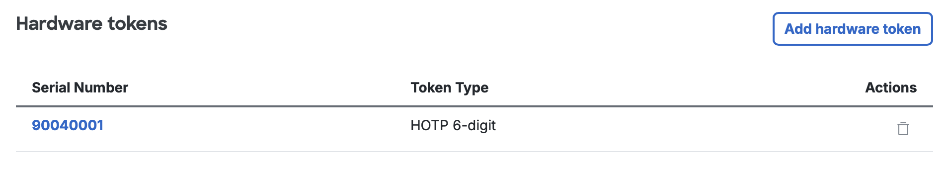 Add token information
