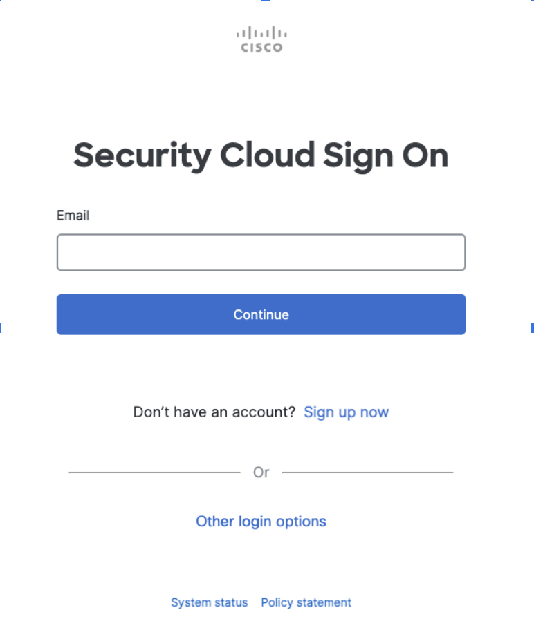 Cisco Security Cloud Sign On