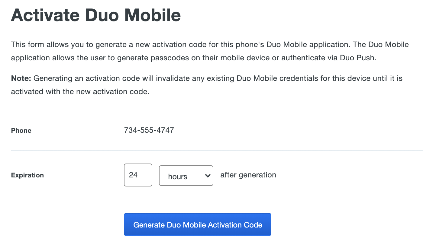 Generate Activation Code