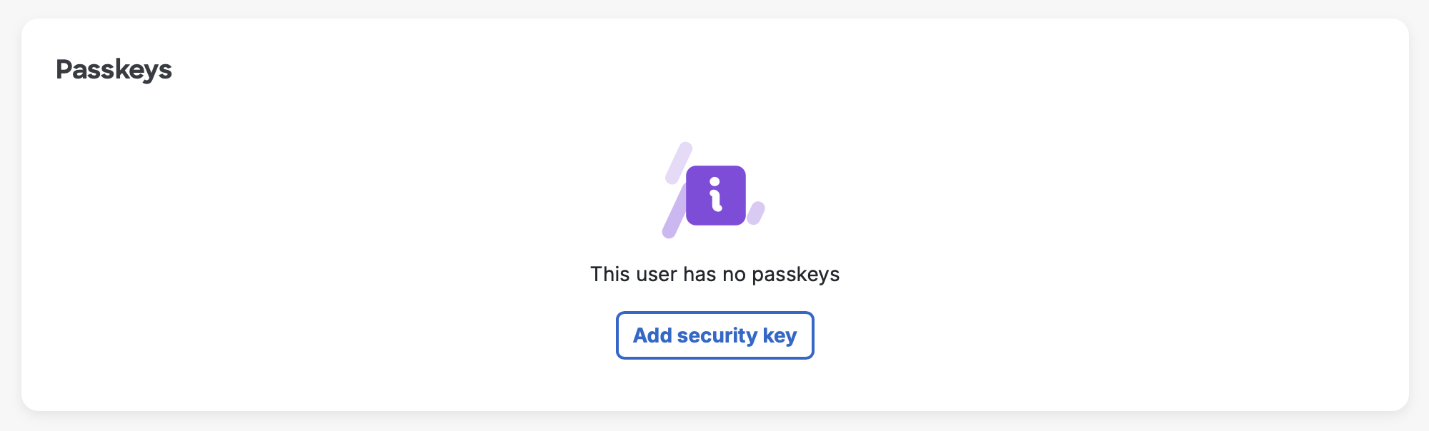 Security Key User Assignment