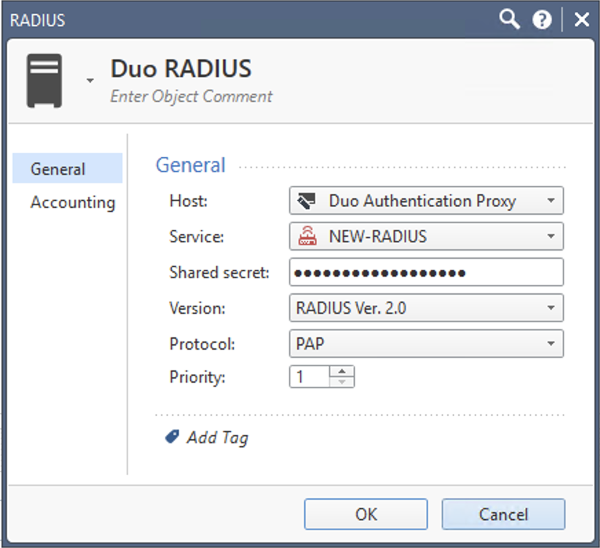 New RADIUS Server