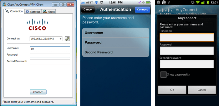 connect to cisco anyconnect secure mobility client