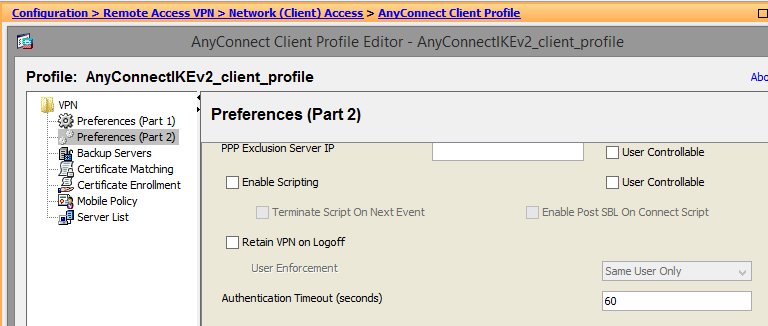 Configure Cisco AnyConnect