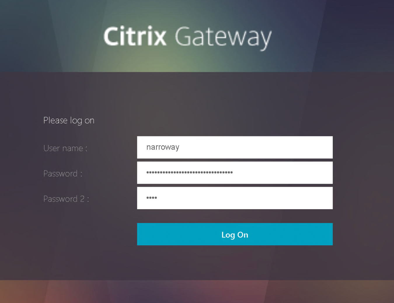 NetScaler Login with Secondary RADIUS Password