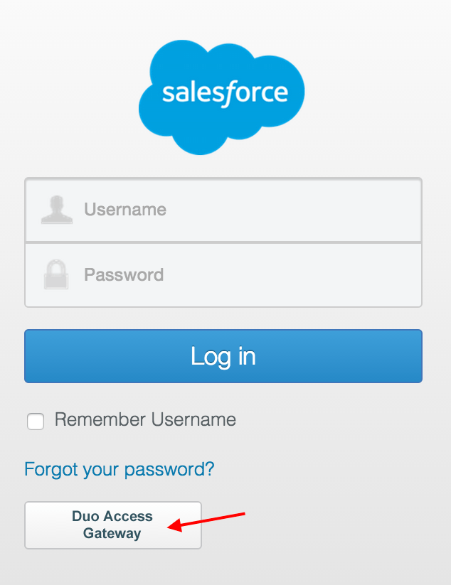 Salesforce Login Page