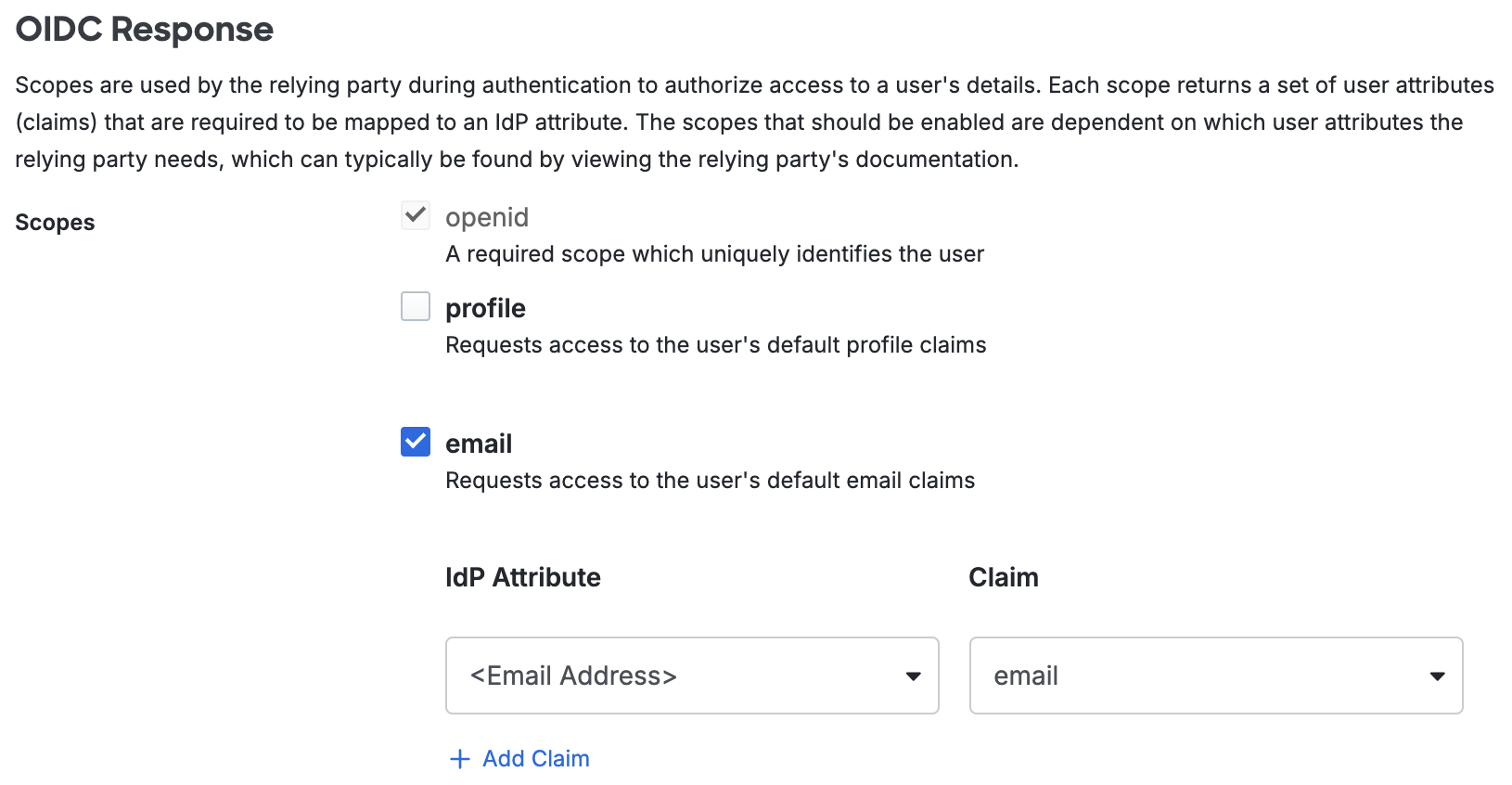Duo Chanty OIDC Response Section