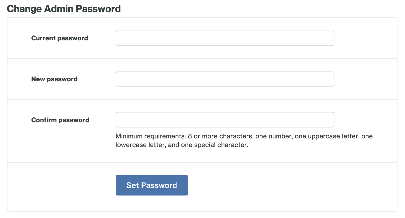 readynas duo admin password