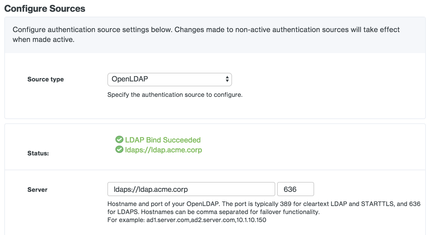 LDAP Bind Success