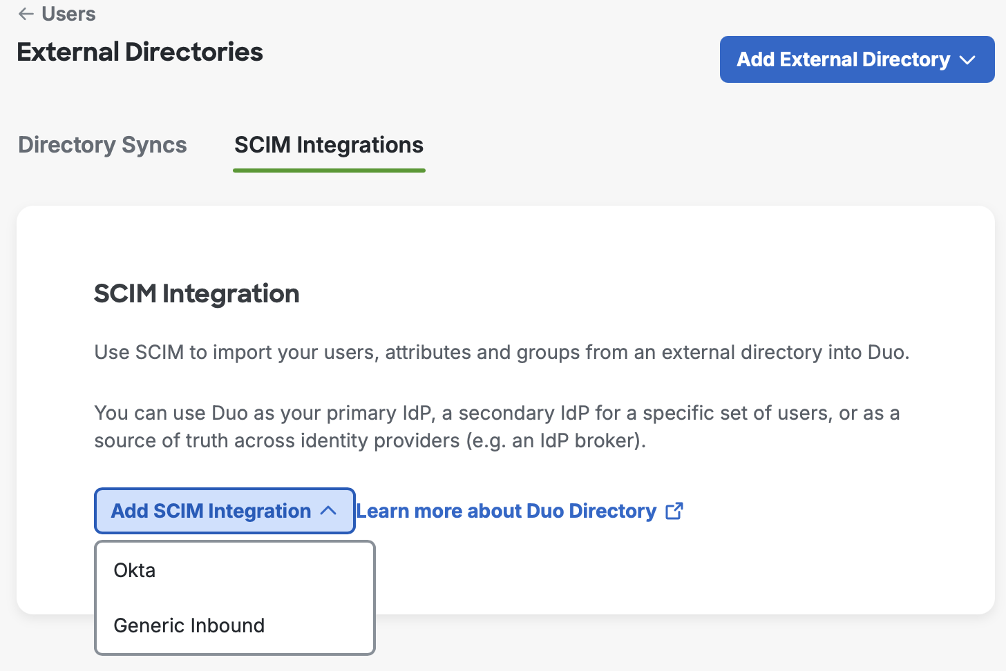 Add SCIM Integration