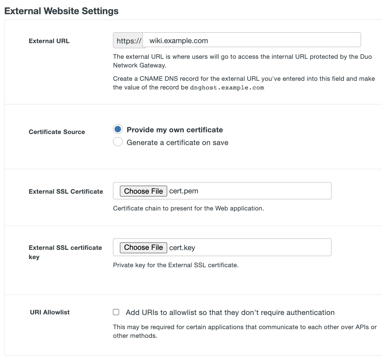 Possible to select gateway based on URL ?