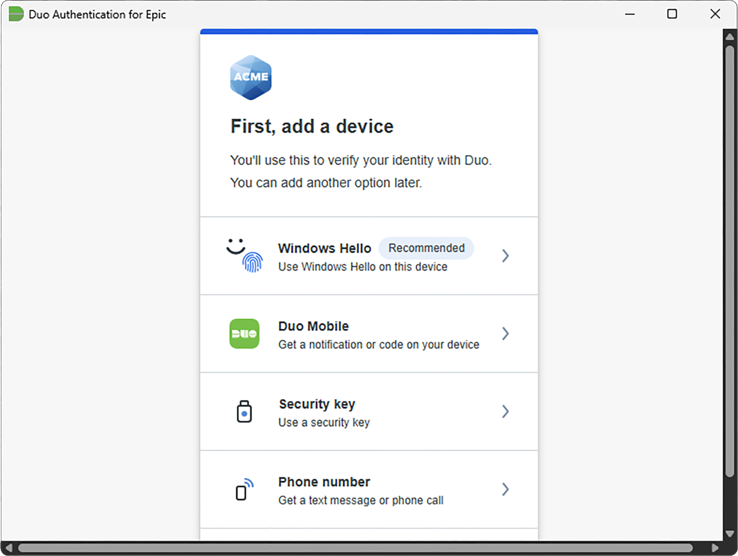 Epic Hyperdrive Duo Universal Prompt Enrollment