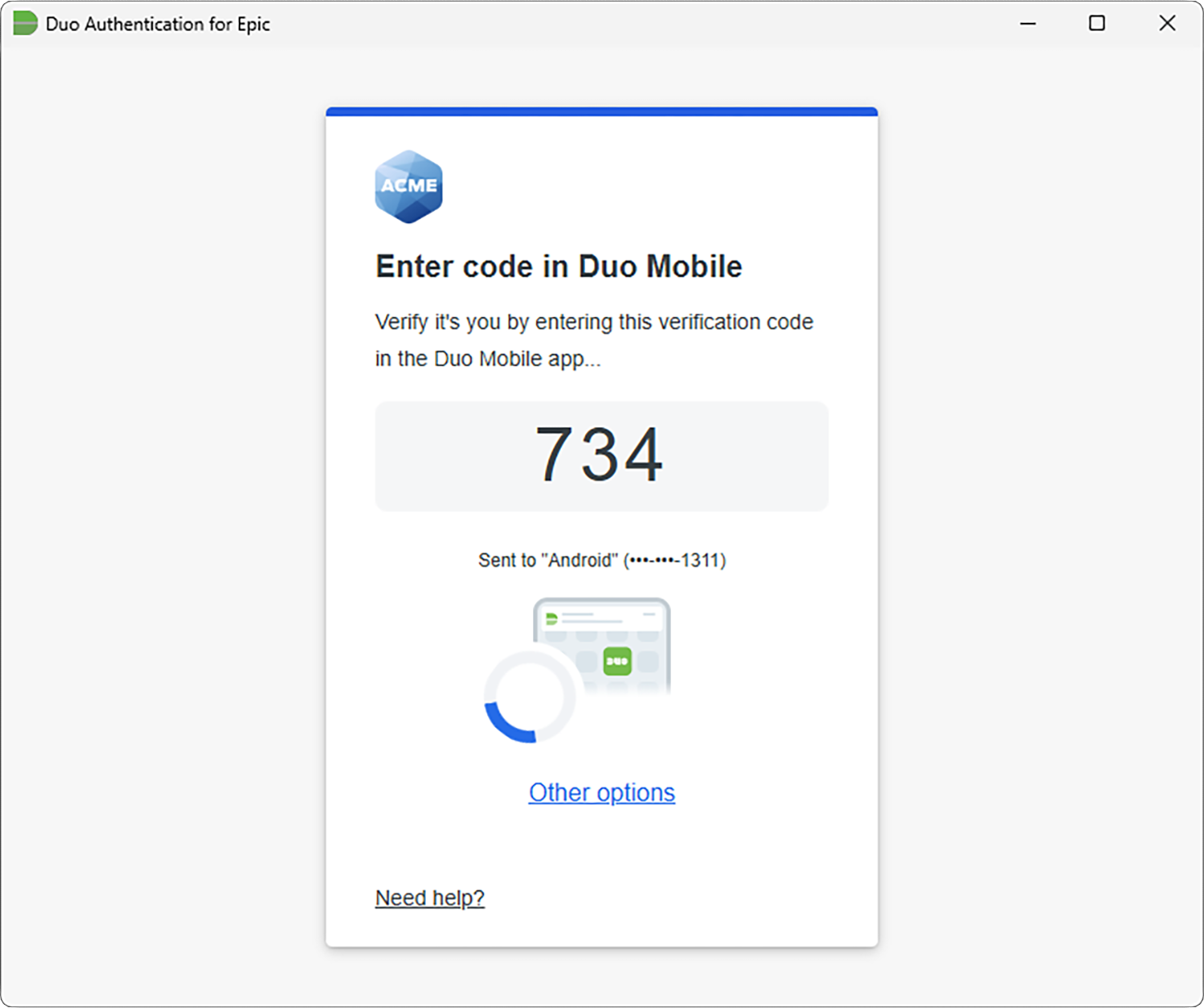Duo Verified Push for Epic Hyperdrive in the Duo Universal Prompt
