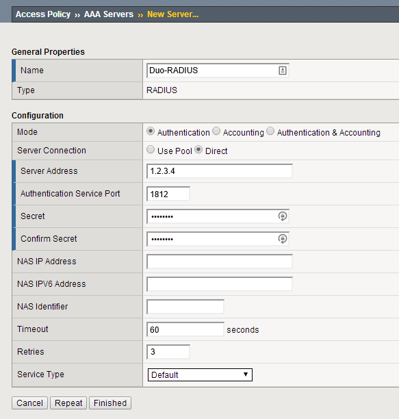 Duo Two Factor Authentication for F5 BIG IP APM with RADIUS and