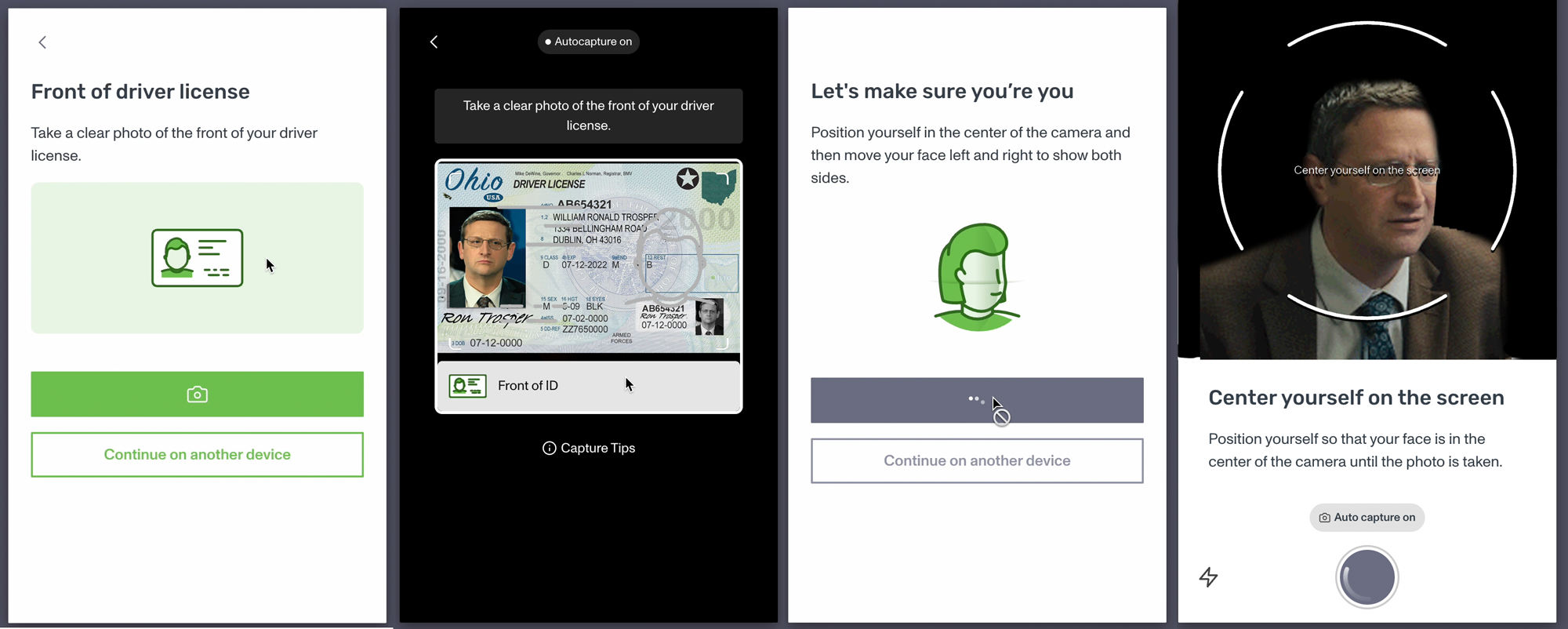 Persona Identity Verification User Experience