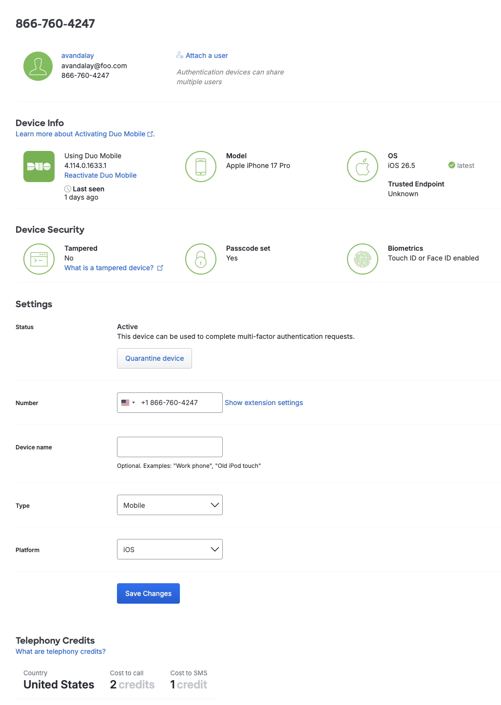Android Device Details