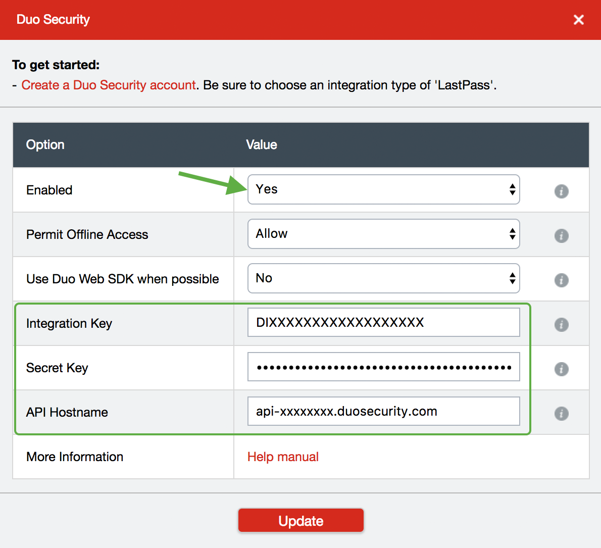 use lastpass to change passwords