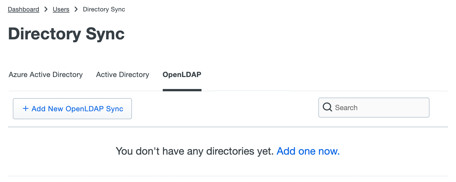 Add new OpenLDAP directory