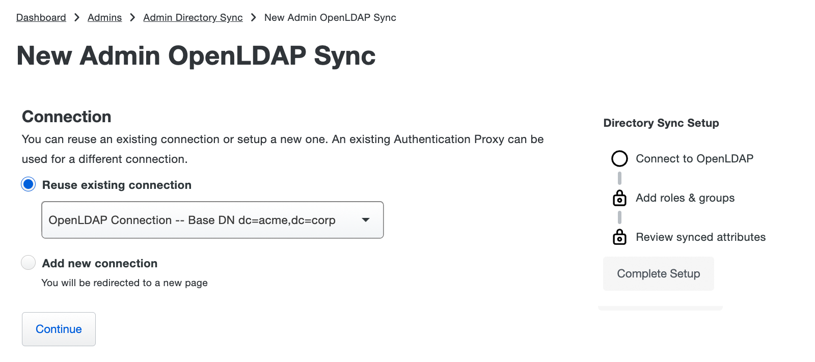 Reuse OpenLDAP Sync Connection