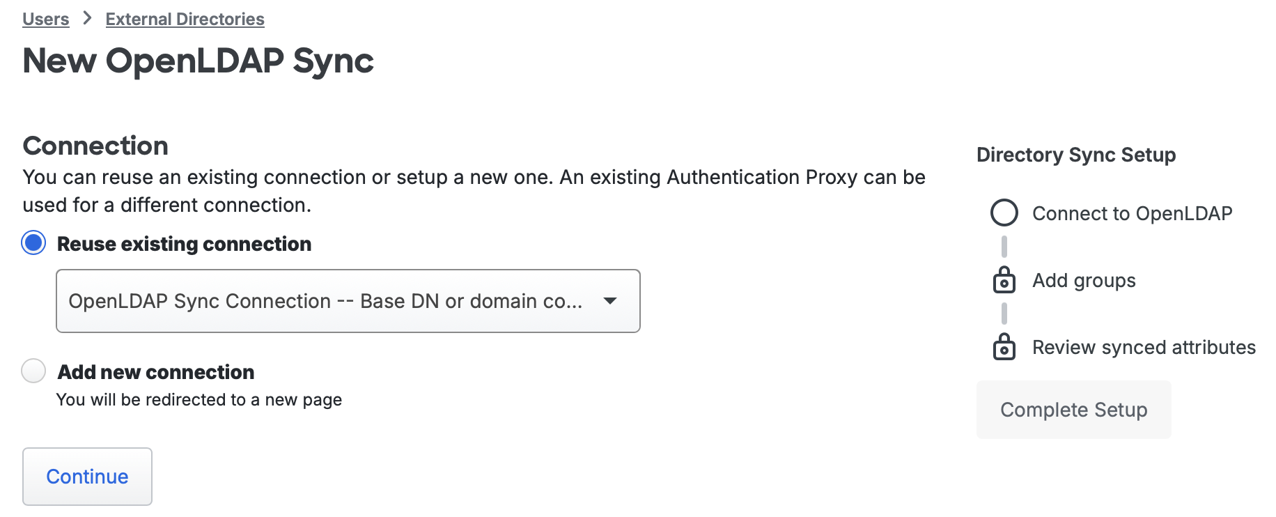 Reuse OpenLDAP Sync Connection