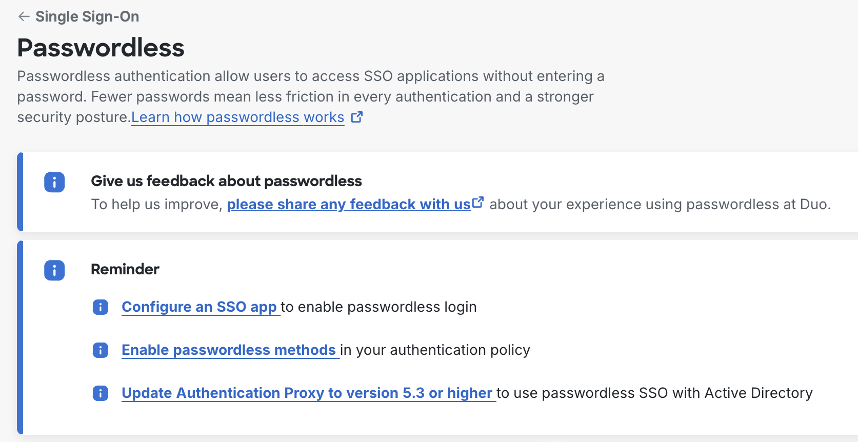 Duo Passwordless Start Page