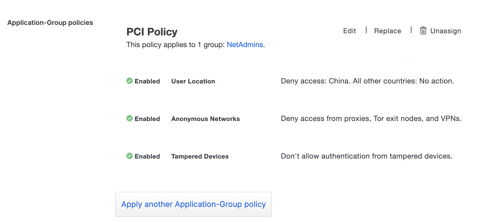 Applied Group Policy