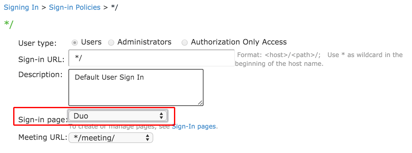 Authentication Realm Config