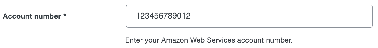 Duo Amazon AppStream 2.0 Account Number Field