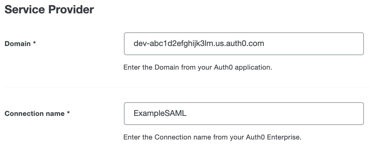 Duo Auth0 Domain and Connection Name Fields