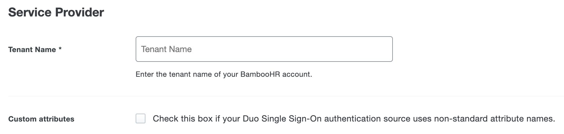 BambooHR Custom Attributes Checkbox