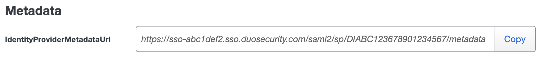 Duo ConnectWise ScreenConnect Metadata URL
