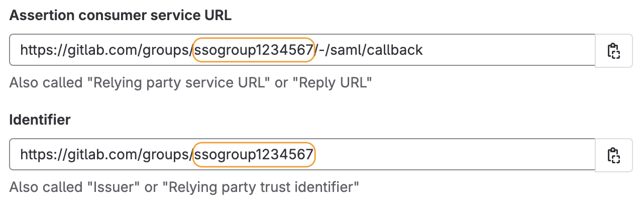 GitLab SaaS Group Name With Unique Number