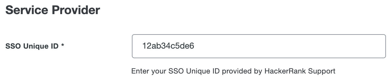 Duo HackerRank SSO Unique ID Field