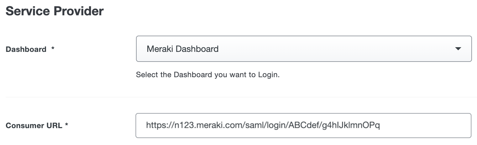 Duo Meraki Dashboard Consumer URL Field