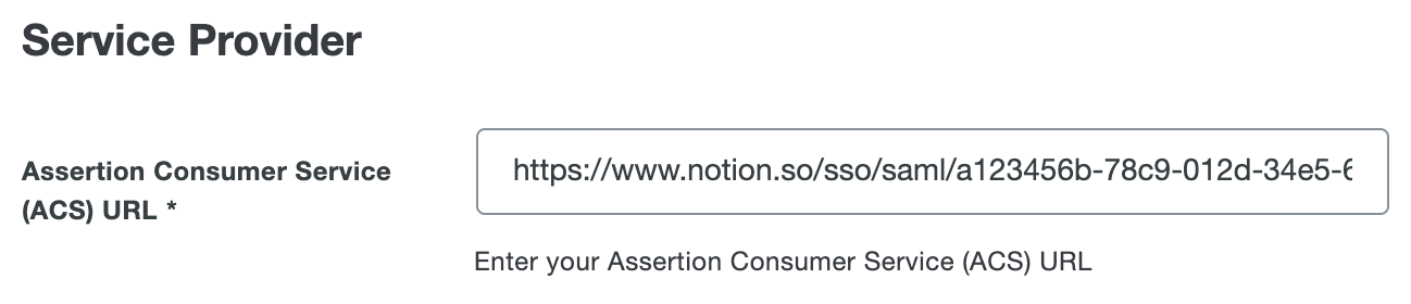 Duo Notion ACS URL
