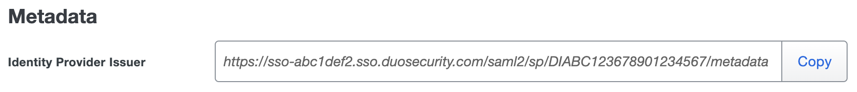 Duo Palo Alto Prisma Identity Provider Issuer URL
